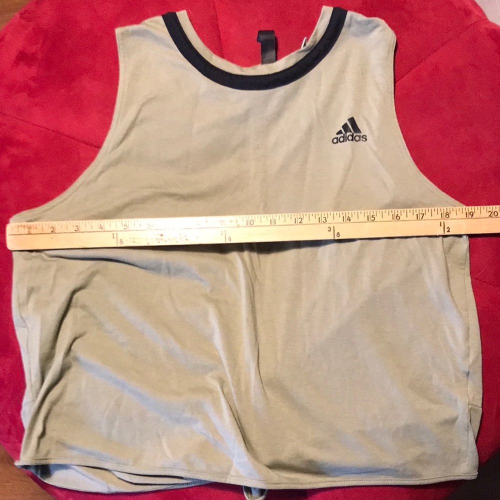 Adidas Tennis crop tank with tie back